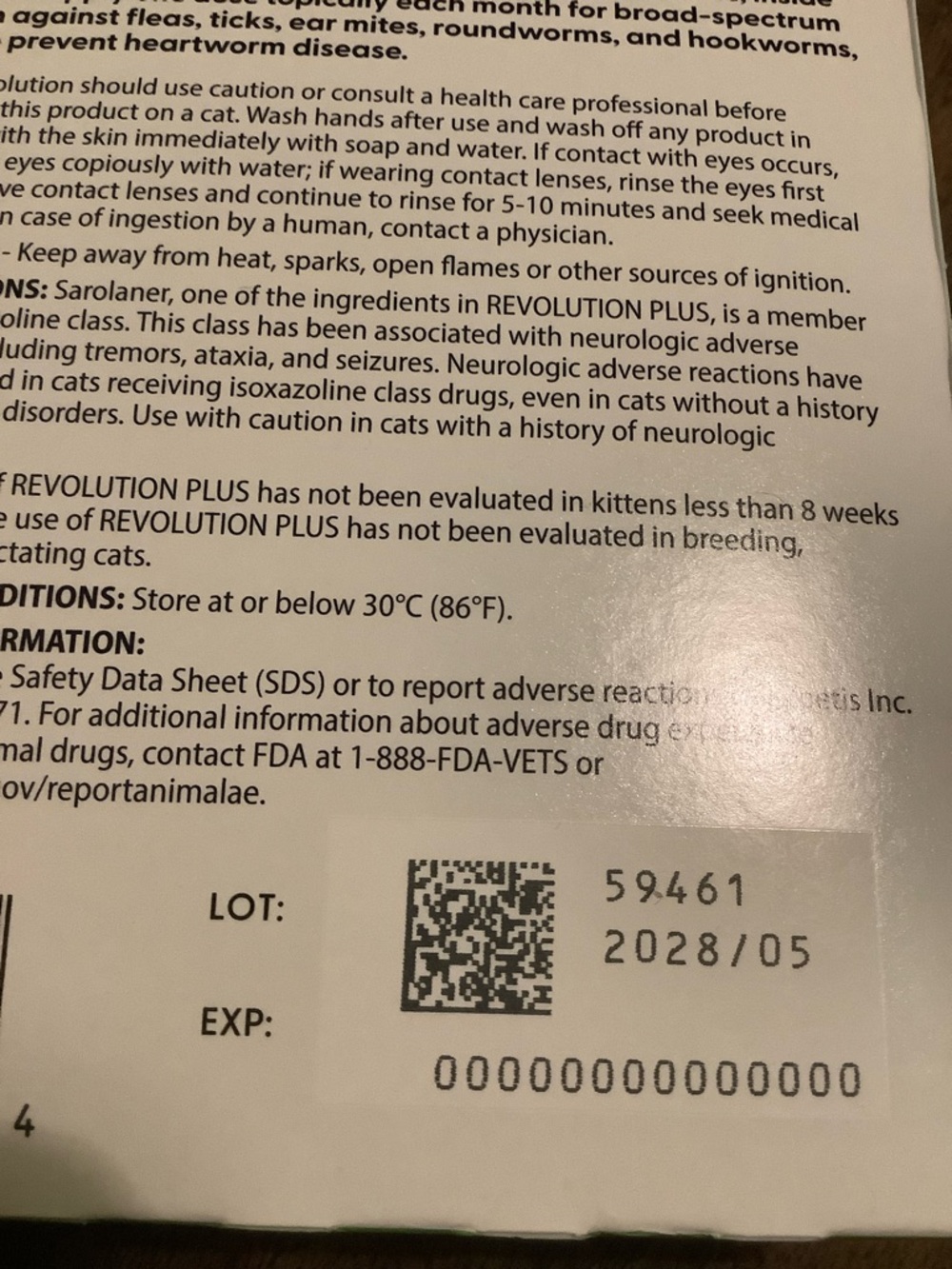 NWT Revolution Plus For Cats Rx - Picture 4 of 5
